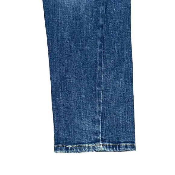Gap Denim Girlfriend Ankle Jeans Medium Blue Washed Mid-Rise Stretch 2R Women - Picture 4 of 9